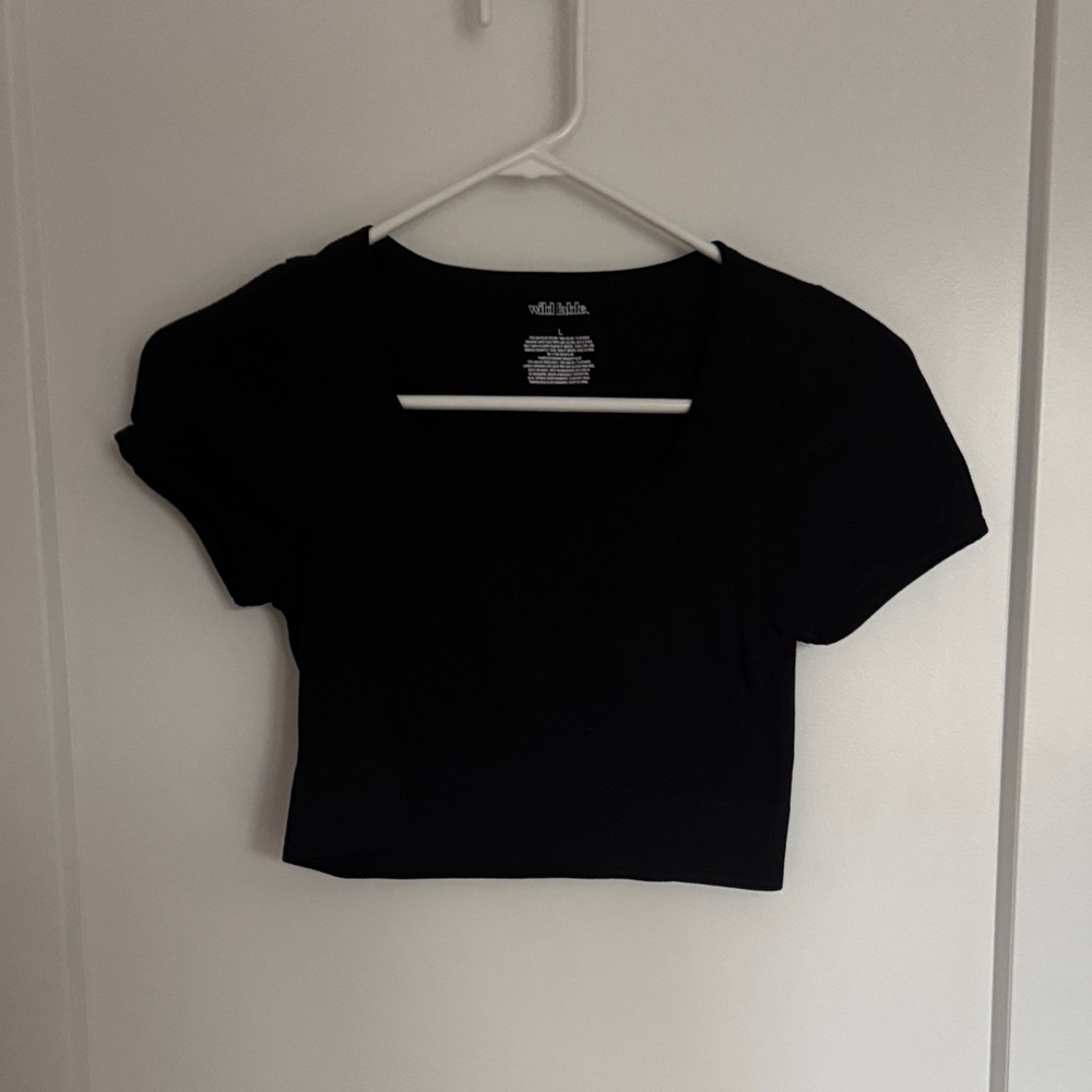 Wild Fable Black Crop Top